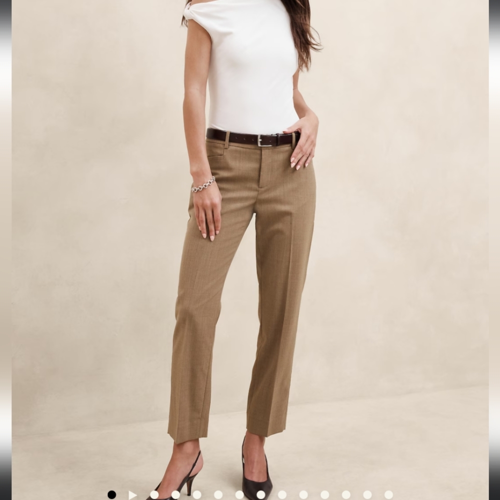 Size 12 Banana Republic Siena Slim Italian Wool Pants